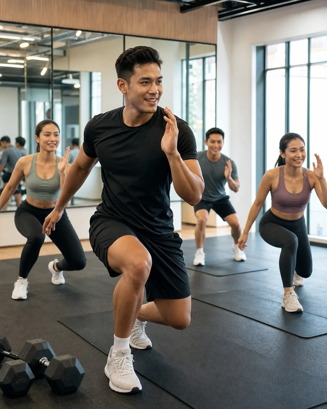 Fitness class / group training studio