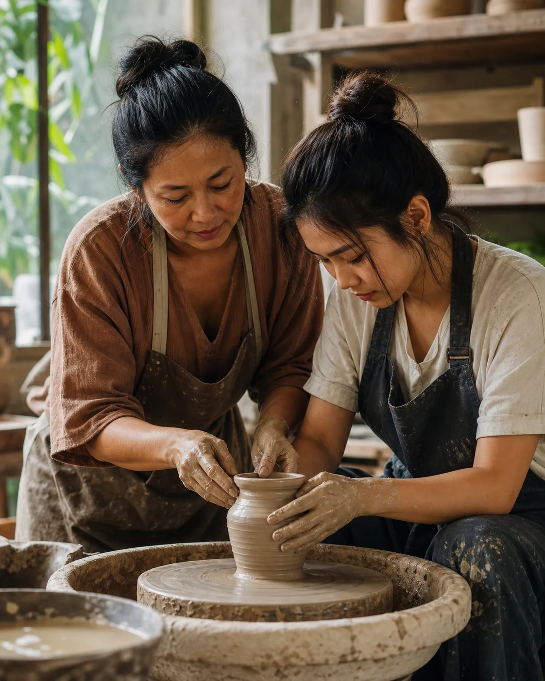 Studio pottery / kelas wheel throwing